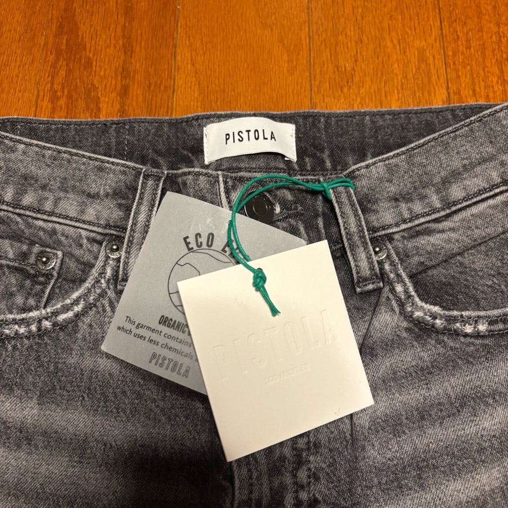 (NWT $168) Pistola Ally High-Rise Earl Grey Vintage Ankle Boot Jean size 25 - Picture 4 of 5